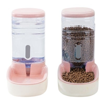 Automatic Dog Feeder & Water Fountain Combo