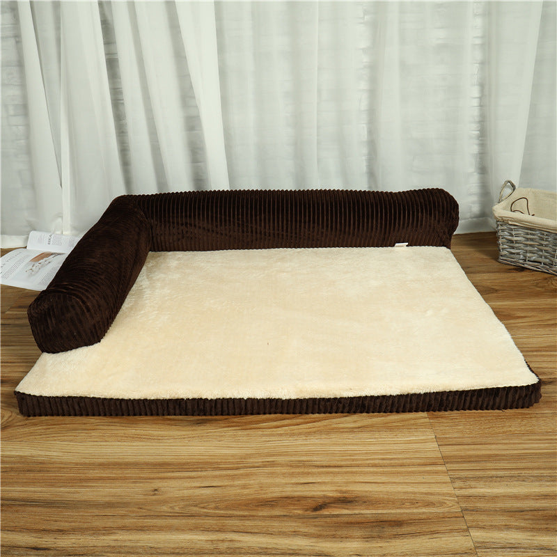 Corduroy Orthopedic Dog Sofa Bed