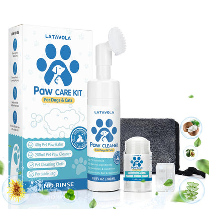 Dog Paw Cleaner &amp; Balm Care Kit