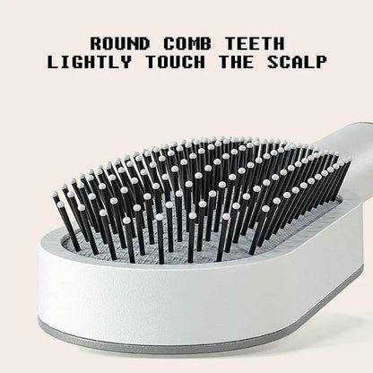 Self-Cleaning Dog Slicker Brush for Shedding &amp; Detangling