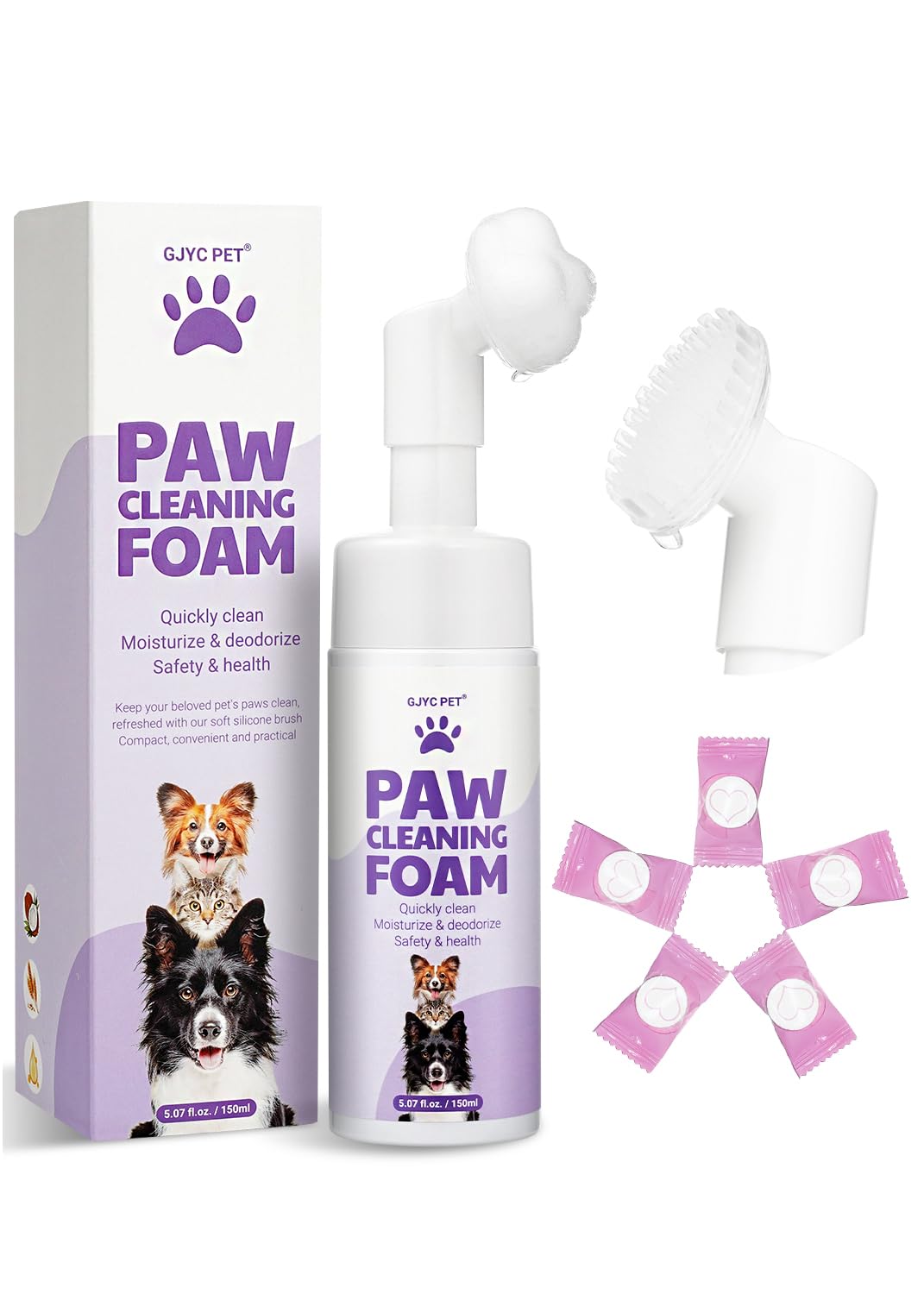 No-Rinse Dog Paw Cleaner Foam