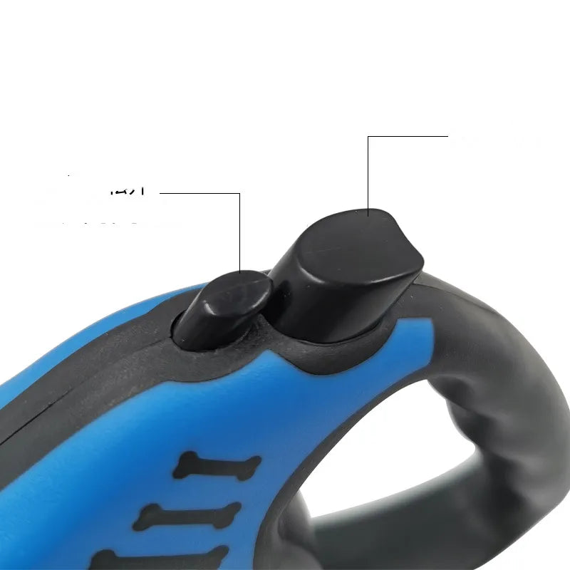 Trendy Tron Bone Print Retractable Dog Leash