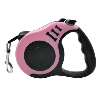 Trendy Tron Bone Print Retractable Dog Leash