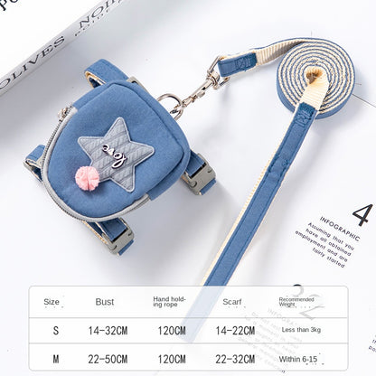 Trendy Tron Polyester Dog Leash and Vest Chest Harness