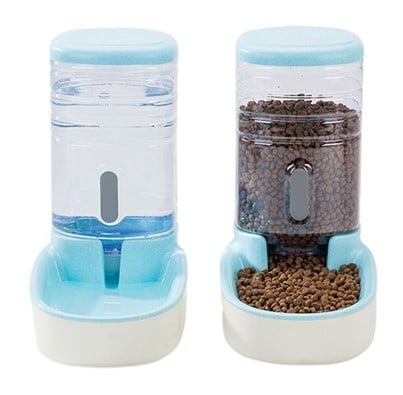 Automatic Dog Feeder &amp; Water Fountain Combo