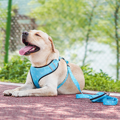 Trendy Tron Dog Leash Harness with Bow for Pets