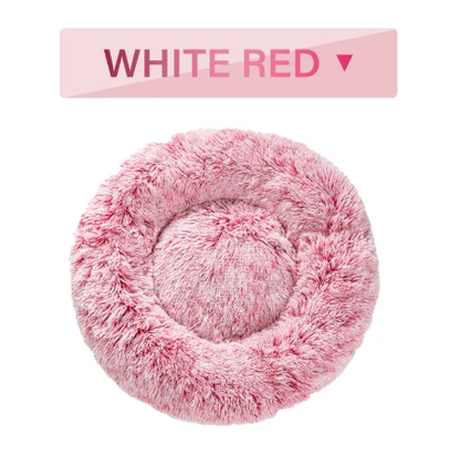 Calming Fluffy Donut Dog Bed