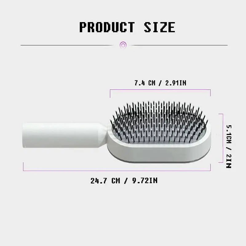 Self-Cleaning Dog Slicker Brush for Shedding &amp; Detangling