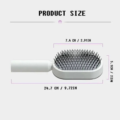 Self-Cleaning Dog Slicker Brush for Shedding &amp; Detangling
