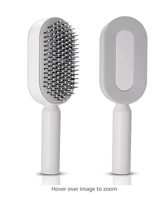 Self-Cleaning Dog Slicker Brush for Shedding &amp; Detangling