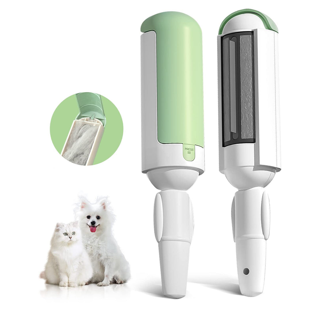 Reusable Dog Hair Remover Roller with Self-Cleaning Base