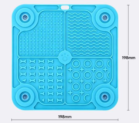 Peanut Lick Pad Slow Feeder Dog Licking Mat with Suction