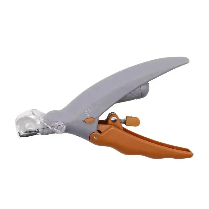 Dog & Cat Nail Clippers with LED Light and Magnifying Glass | Prevent Painful Over-Cutting with Built-In Quick Detection