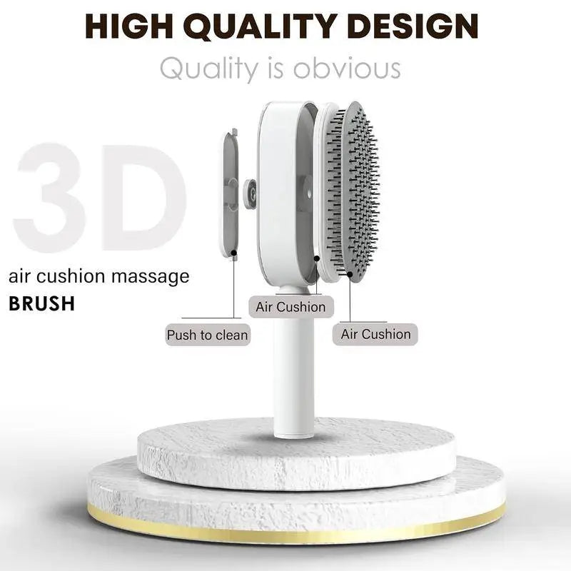 Self-Cleaning Dog Slicker Brush for Shedding &amp; Detangling