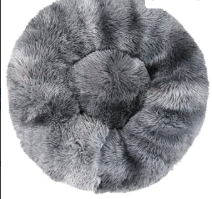 Calming Fluffy Donut Dog Bed