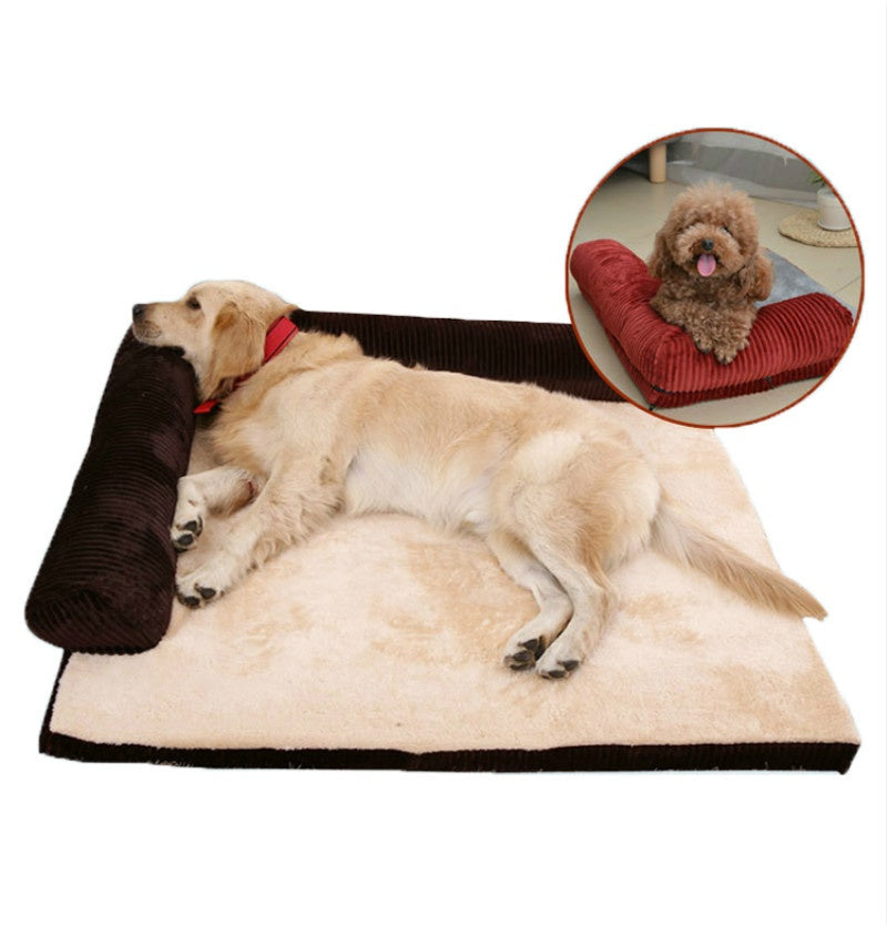 Corduroy Orthopedic Dog Sofa Bed