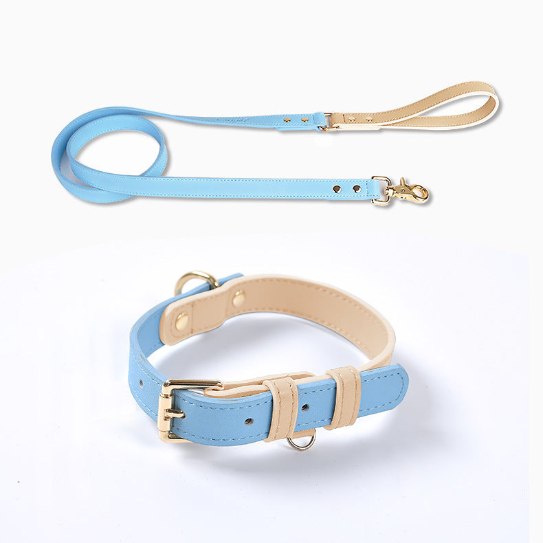 Trendy Tron Leather Dog Leash &amp; Collar