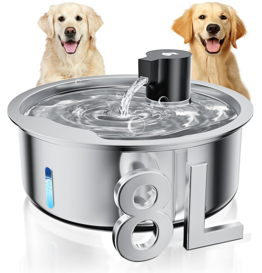 Ultra-Quiet Stainless Steel Pet Water Fountain