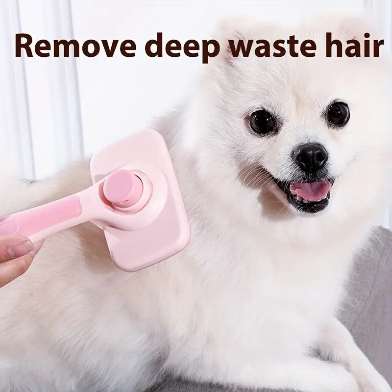Self-Cleaning Dog Grooming Comb for Shedding &amp; Detangling