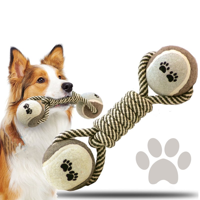 Cotton Rope Dumbbell Dog Toy for Playtime Fun