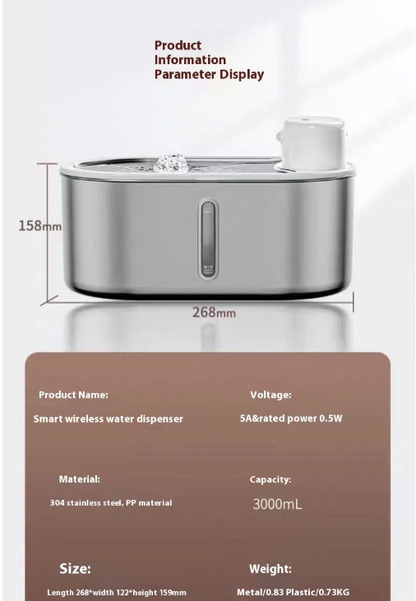 Infrared Sensor Pet Water Fountain