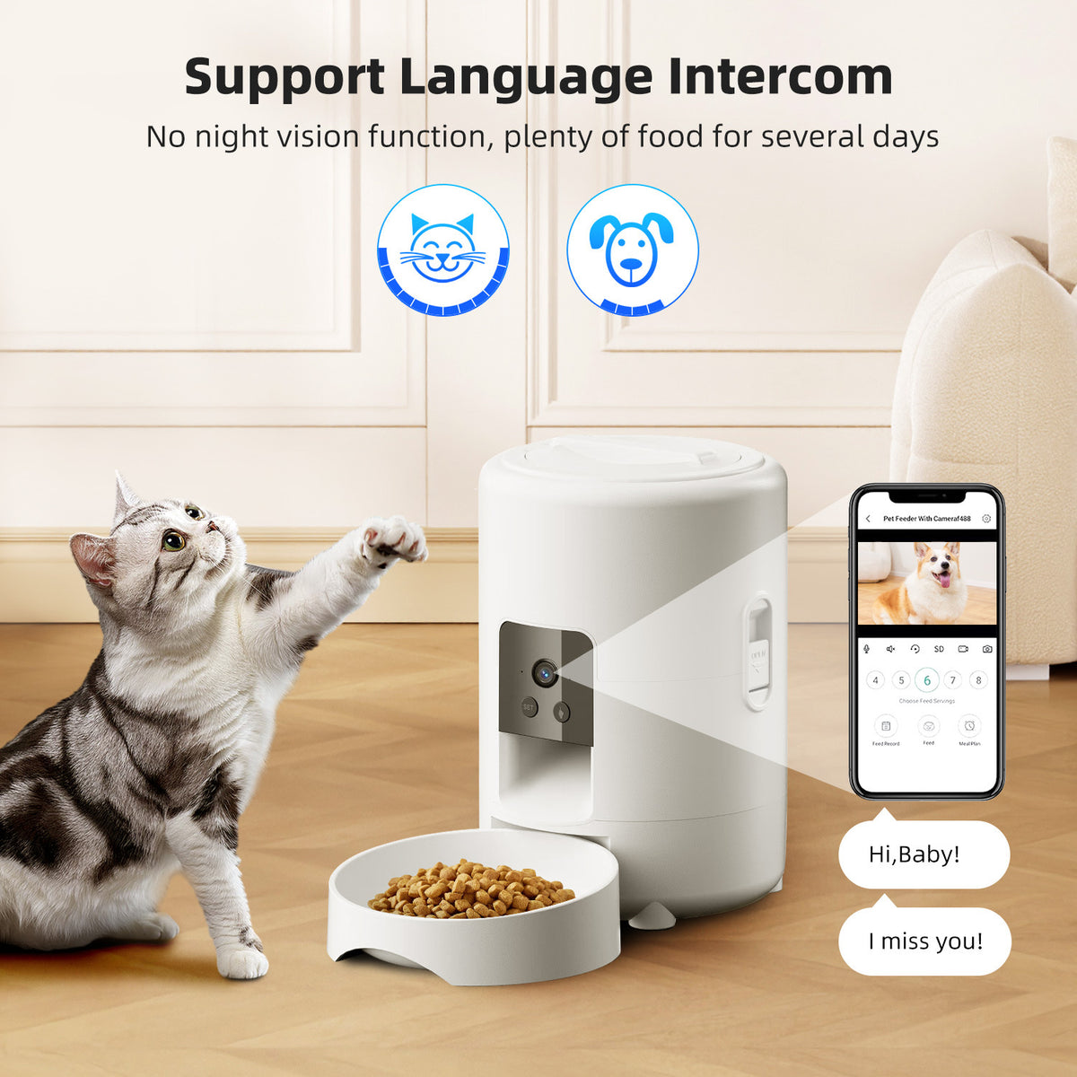 Smart WiFi Automatic Pet Feeder